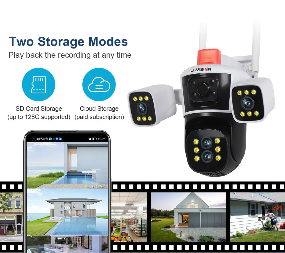 Wireless Security Camera | 6MP HD PTZ Camera | JarnTech Best CCTV
