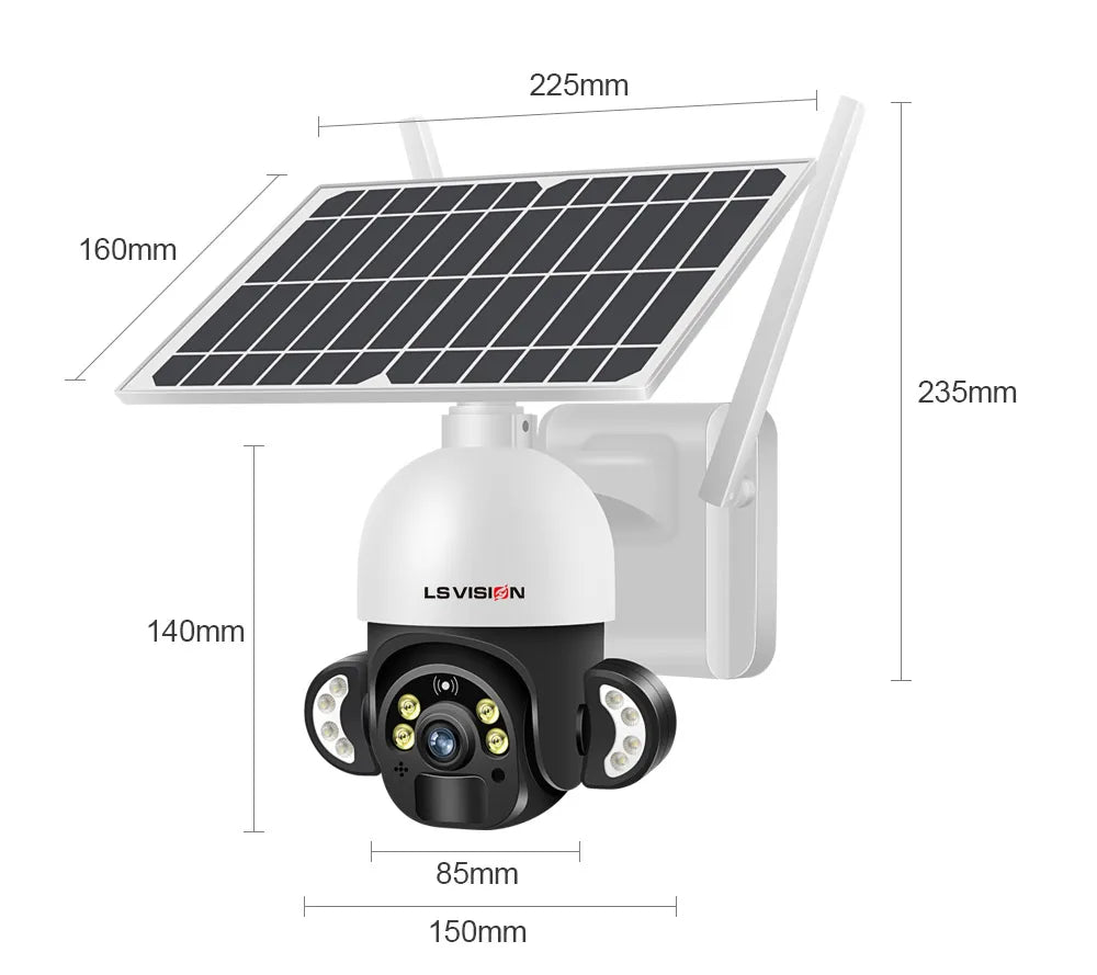 Solar Powered Security Camera | PTZ Solar Camera | JarnTech Best CCTV