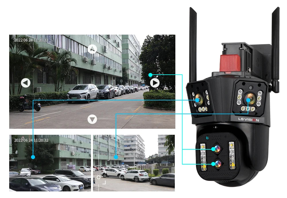 8k Security Camera | 4 Lens Security Camera | JarnTech Best CCTV
